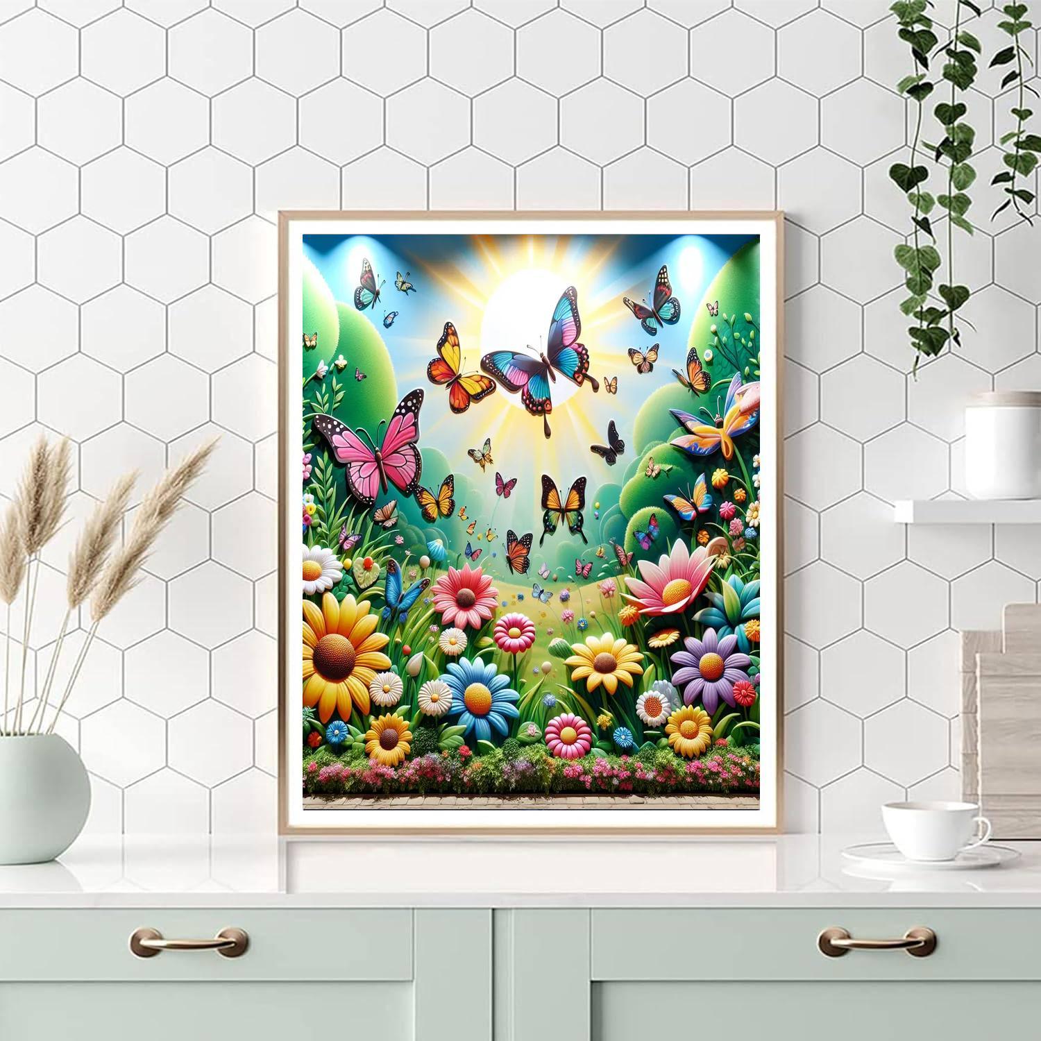 Radiant Butterfly Dreams Paint By Numbers Kits