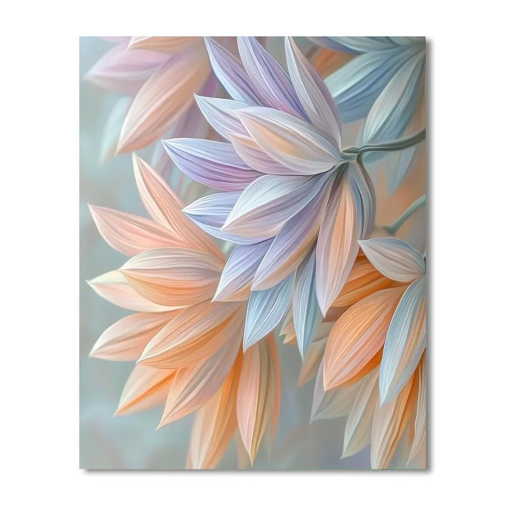 Leonardo Da Vinci Inspired Delicate Petals  Paint By Number