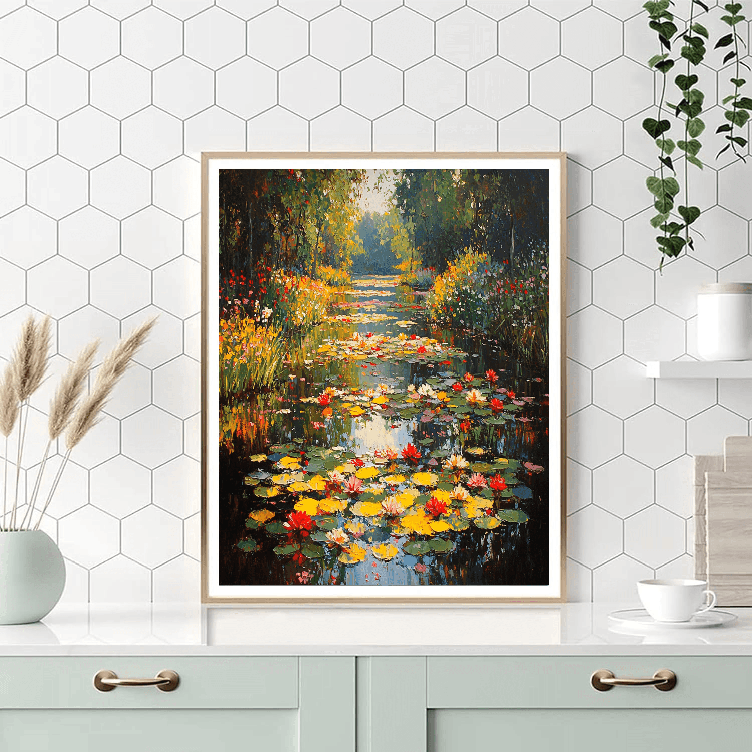 Claude Monet Inspired Joyful Floral Symphony  DIY Paint By Numbers