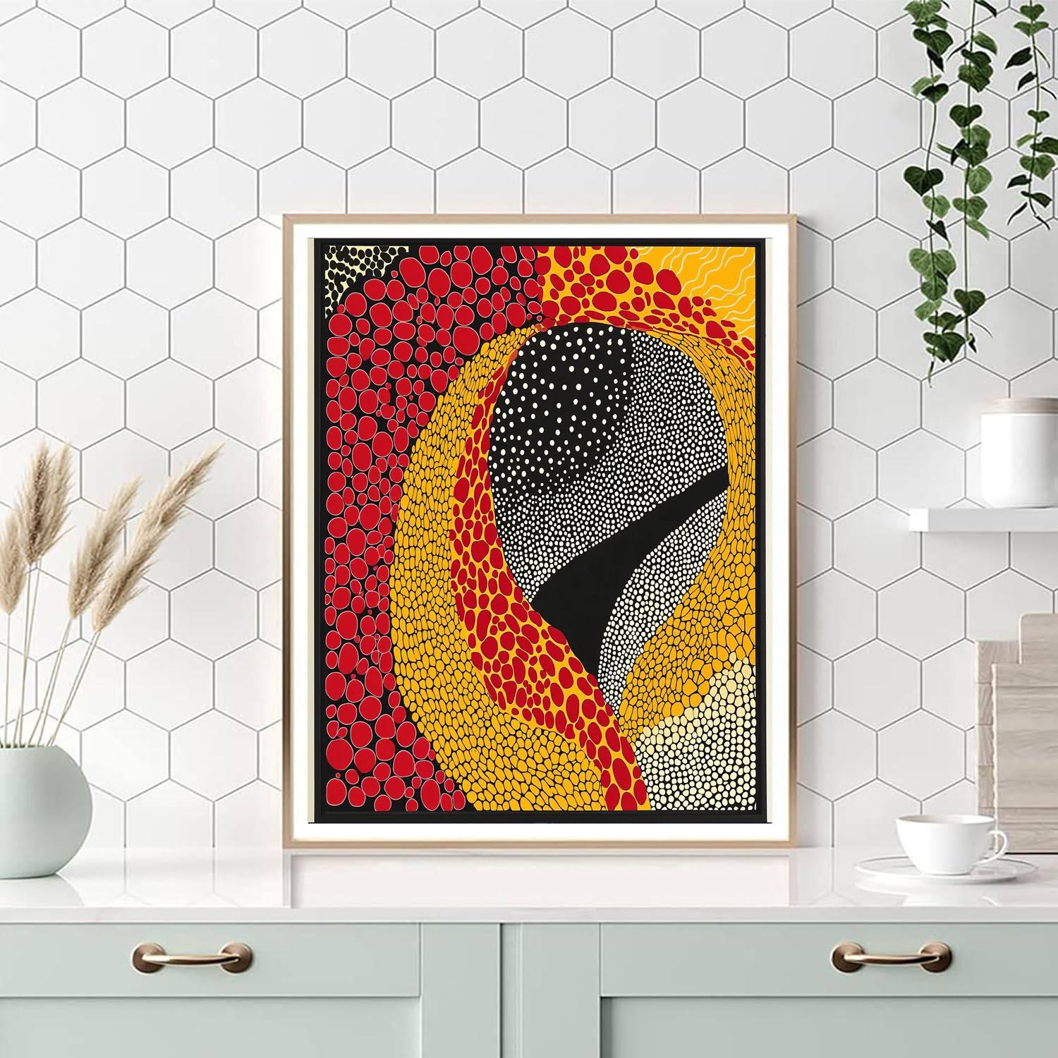 Yayoi Kusama Inspired Abstract Continuum  Paint By Numbers