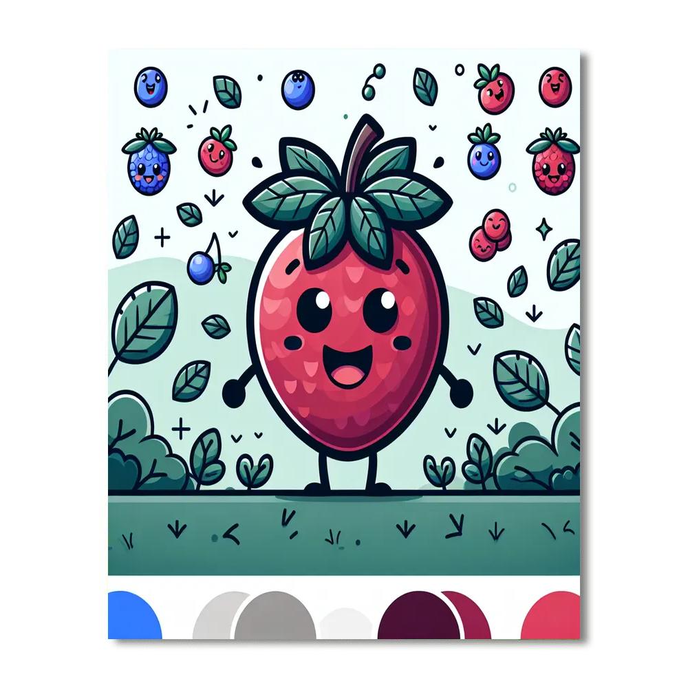 Sweet Berry Paint By Numbers
