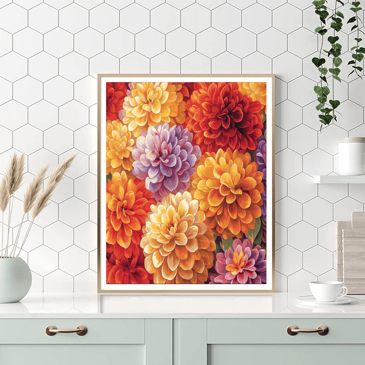 Pierre-Auguste Renoir Inspired Radiant Flowers  Paint By Numbers
