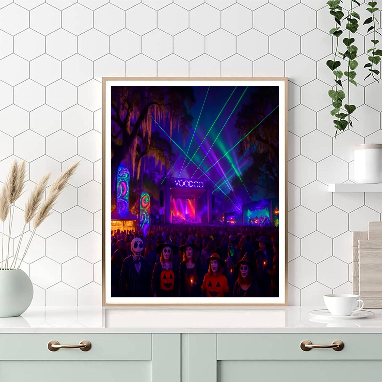 New Orleans Voodoo Music + Arts Experience - Usa Painting Number Kit