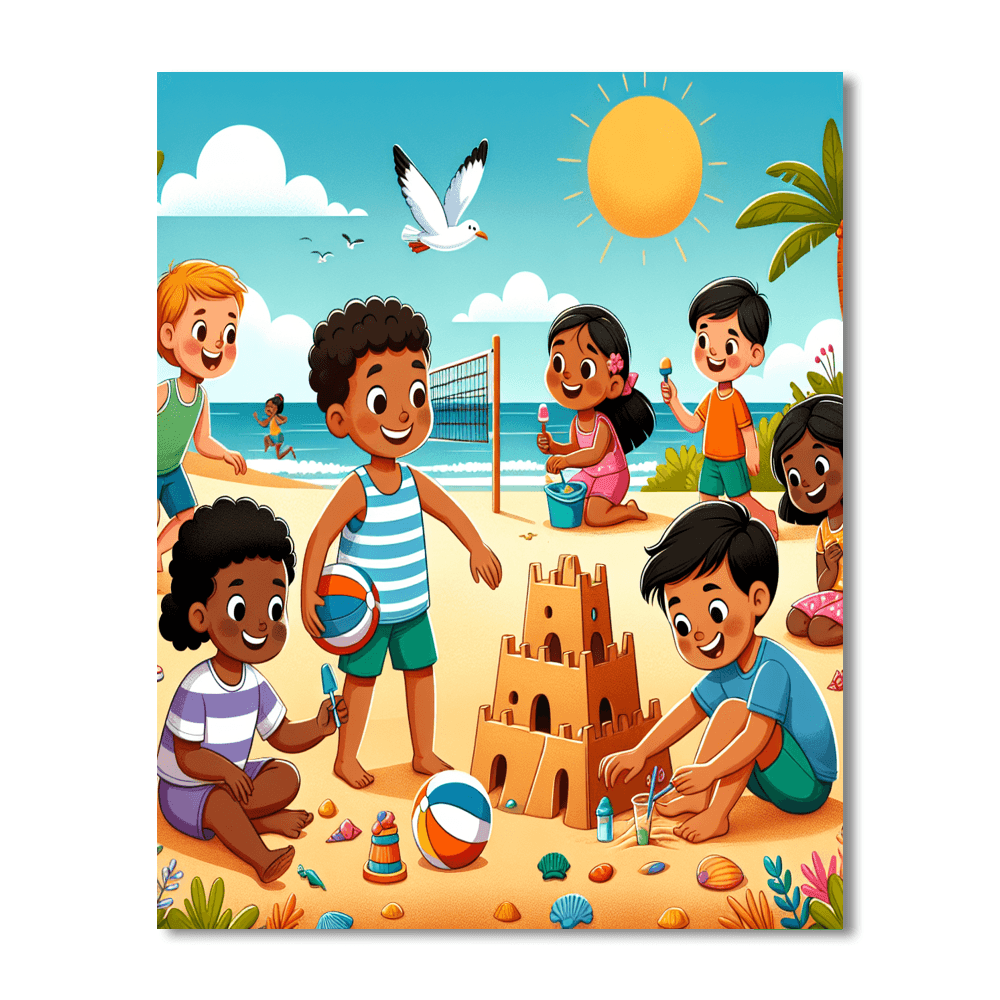 Fun In The Sun DIY Paint By Numbers