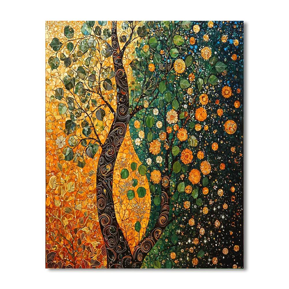 Gustav Klimt Inspired Harmonious Seasonal Shifts  Paint By Number