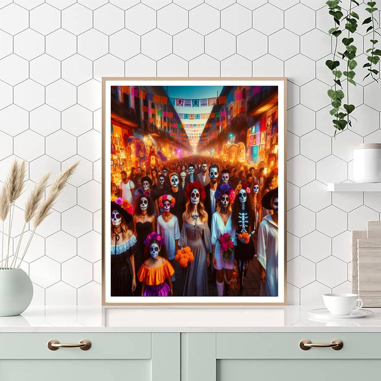 Day Of The Dead (día De Los Muertos) - Mexico Paint By Numbers Art