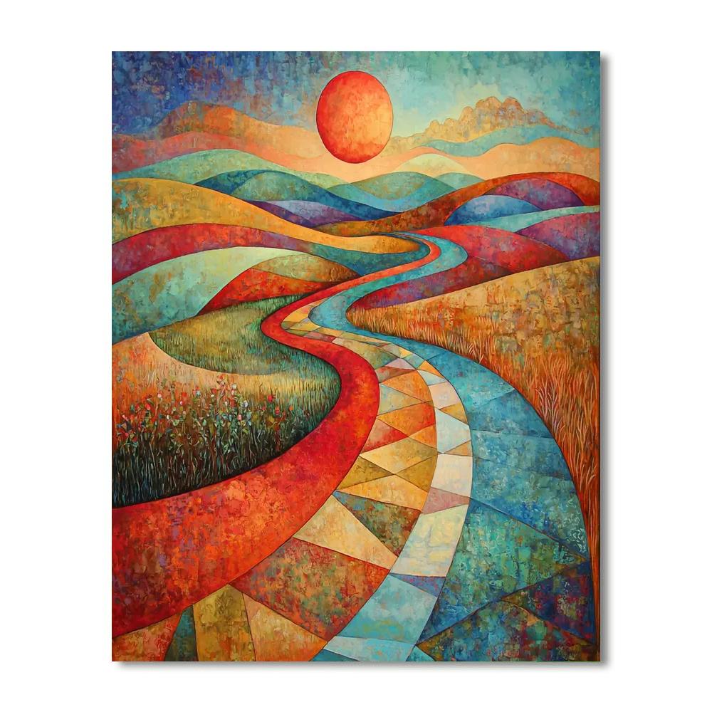 Paul Klee Inspired Illusion Of Depth  Paint By Number