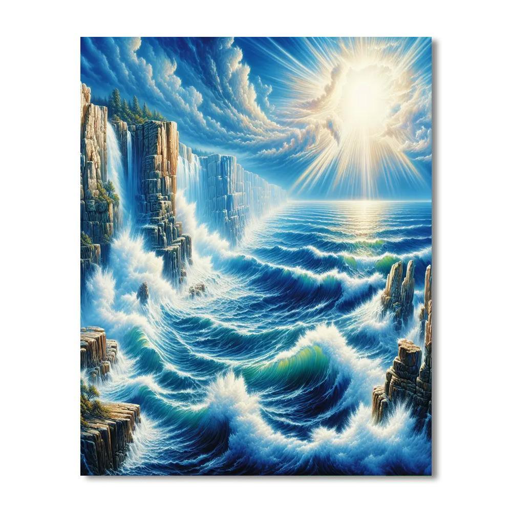 Dynamic Dance Of The Waves Numbered Painting Kits