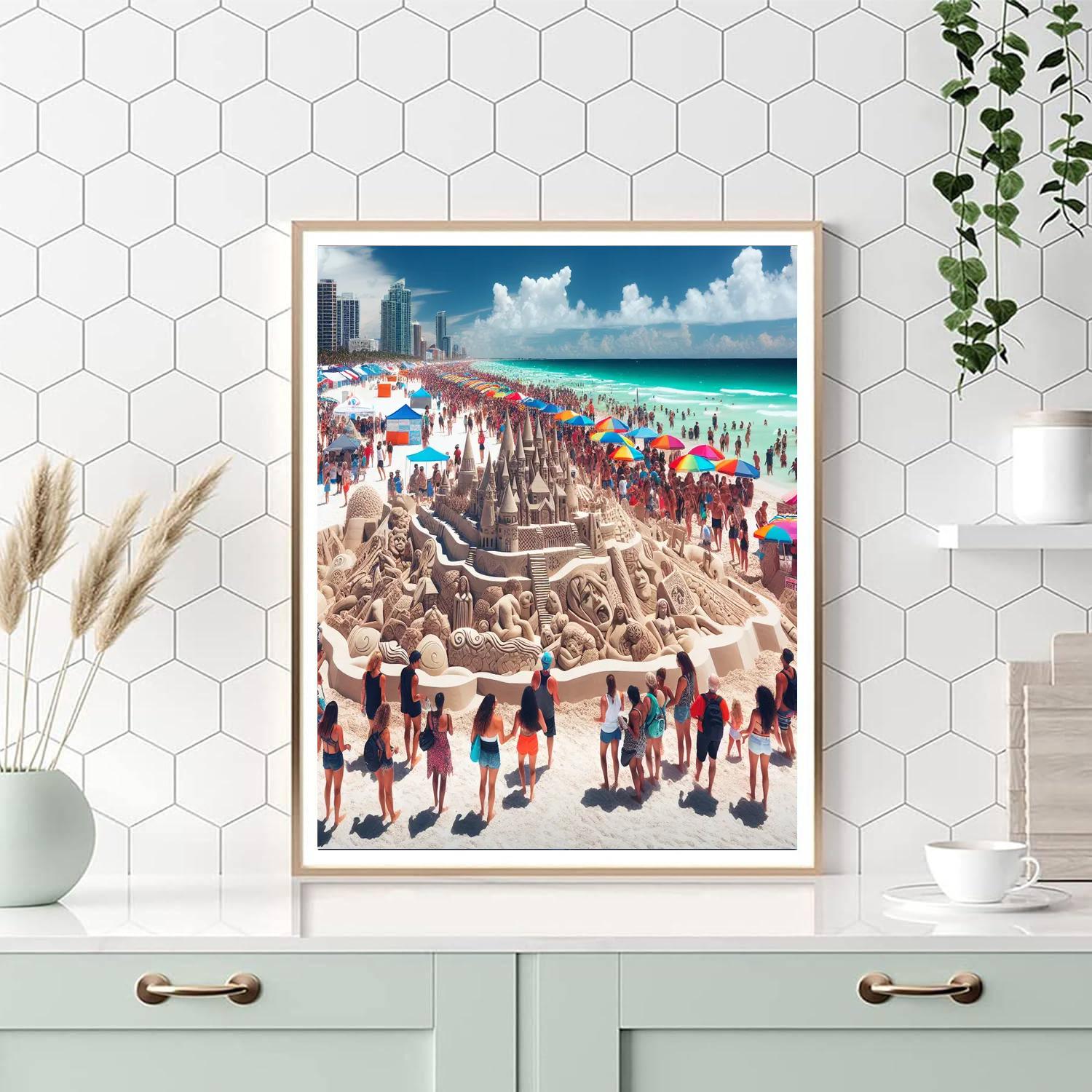 Cocoa Beach Sand Festival - Florida, Usa DIY Paint By Numbers