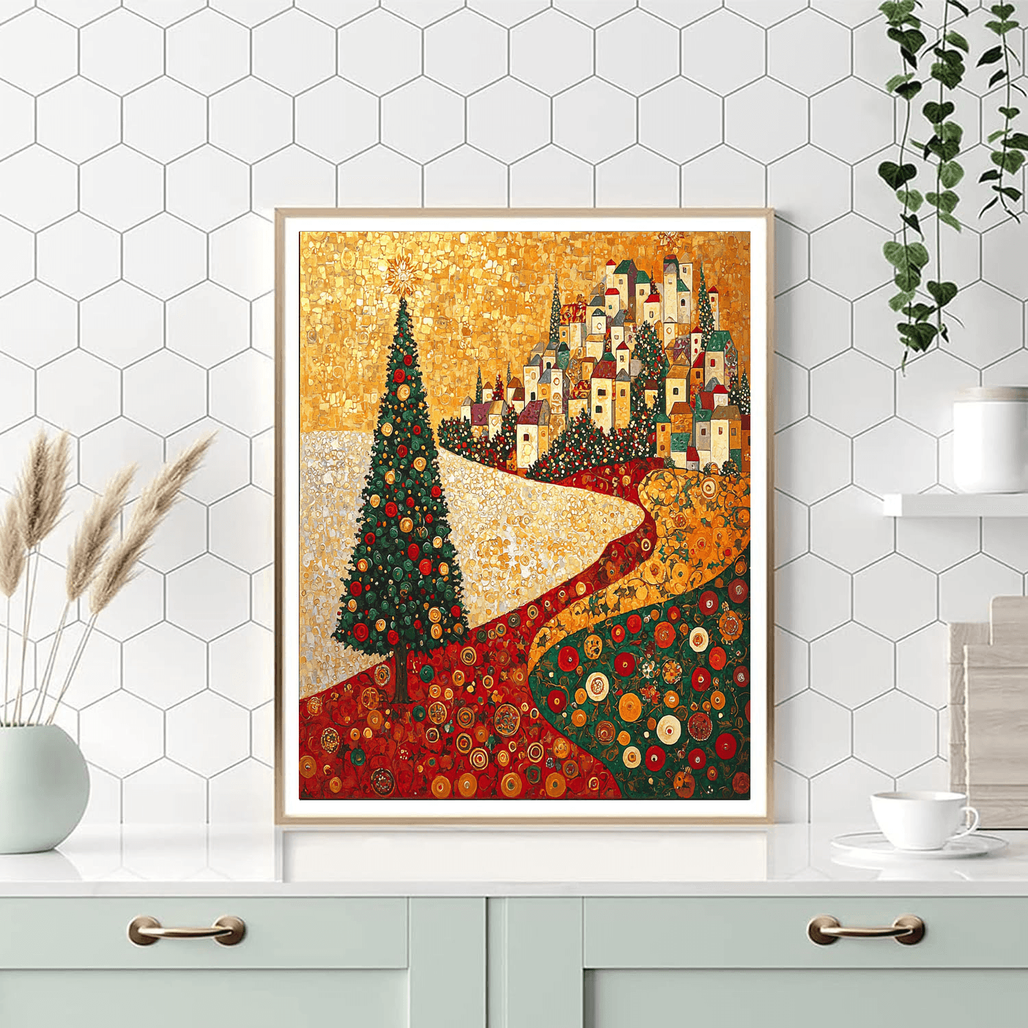 Gustav Klimt Inspired Festive Spirits  Paint By Numbers Art