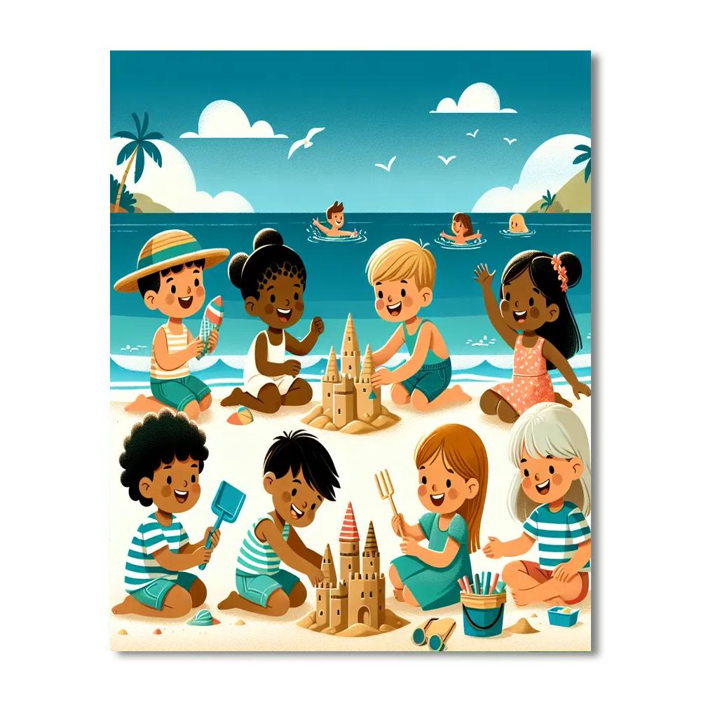 Beach Bonanza Number Painting
