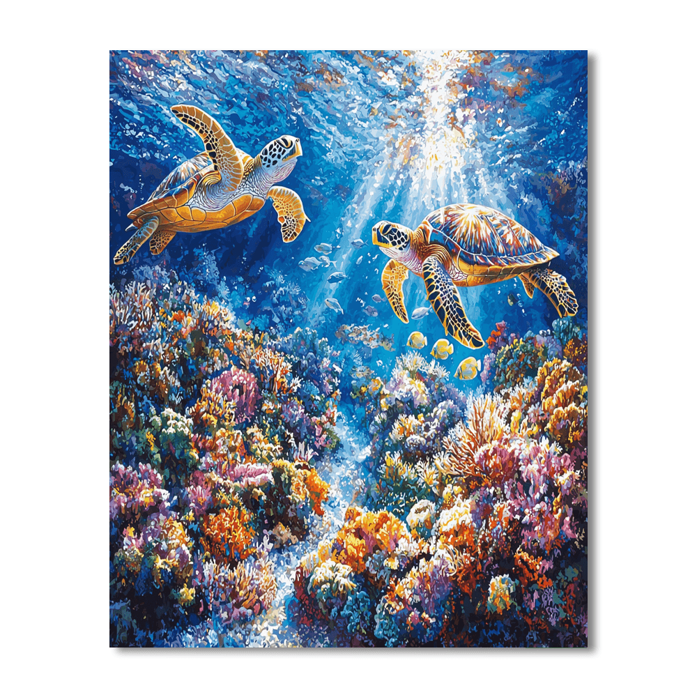 Great Barrier Reef - Australia Numbered Painting Kits