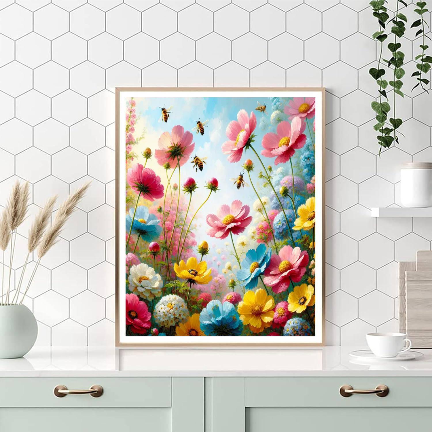 Happiness In Bloom Painting By Numbers Kit