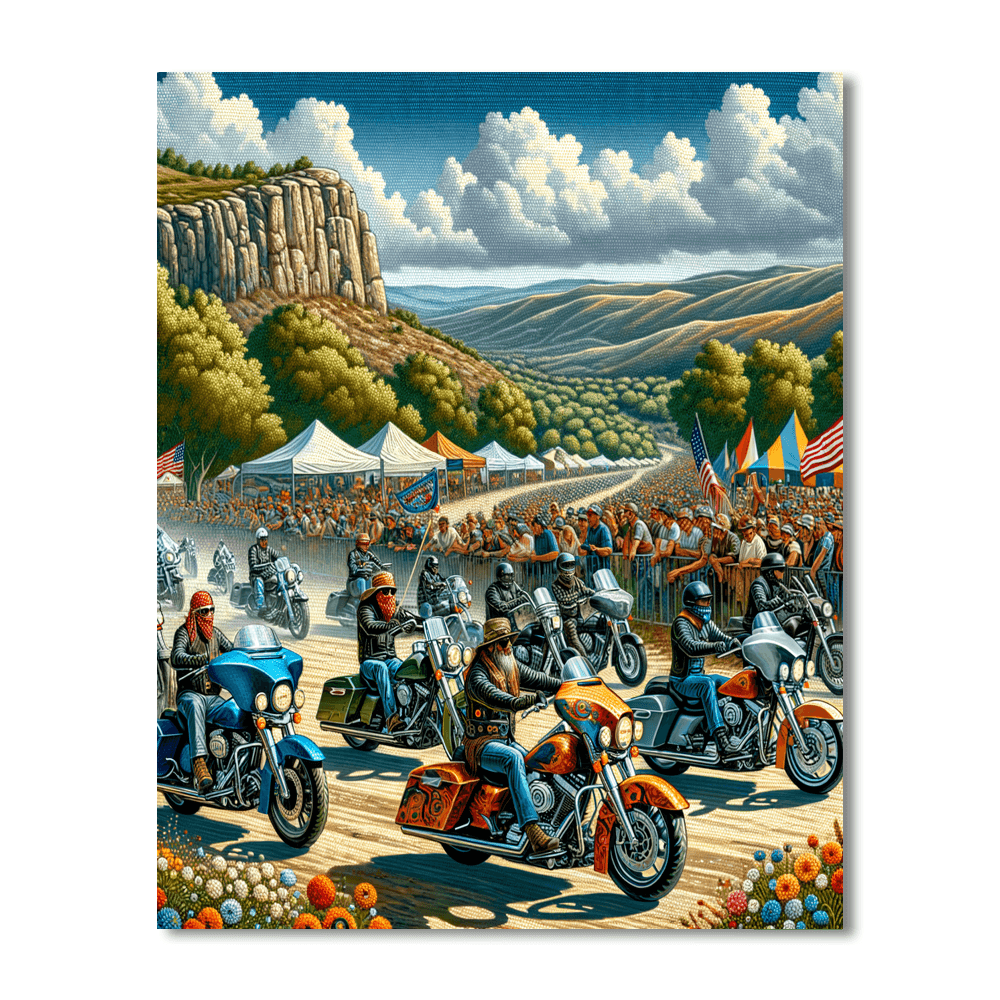 Sturgis Motorcycle Rally - Usa DIY Paint By Numbers
