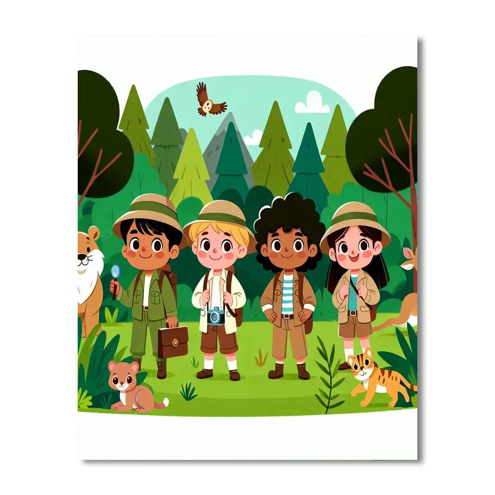 Nature Explorer Adventure Painting Number Kit