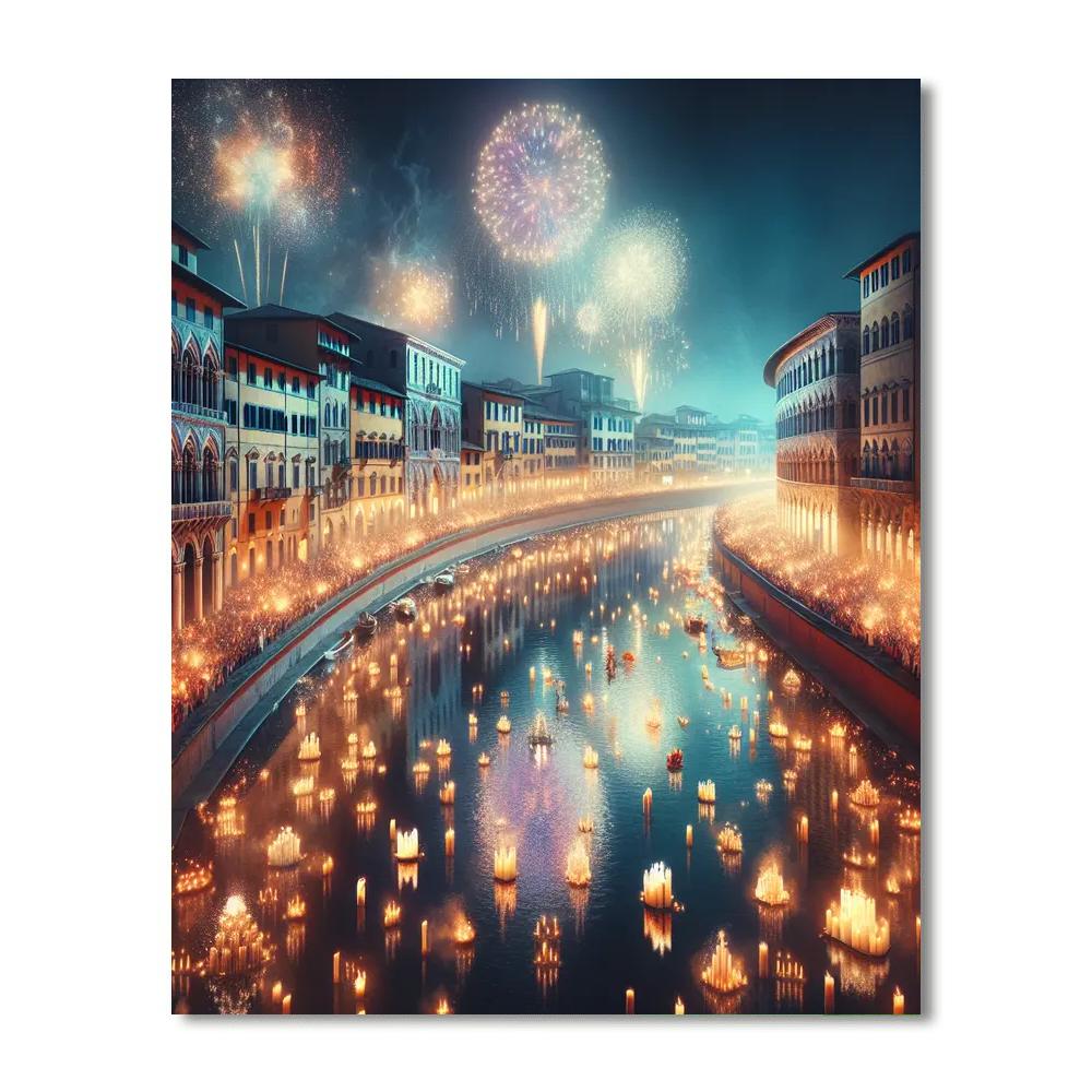 The Luminara Festival Number Painting