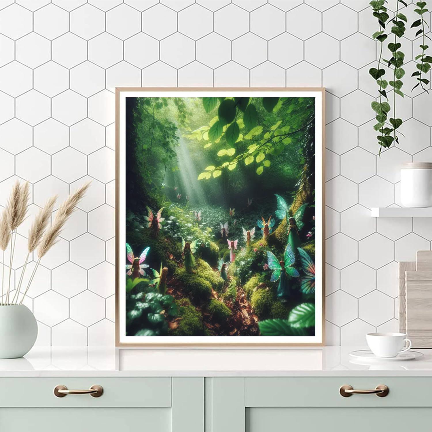 Fantasy Woodland Fairies DIY Paint By Numbers