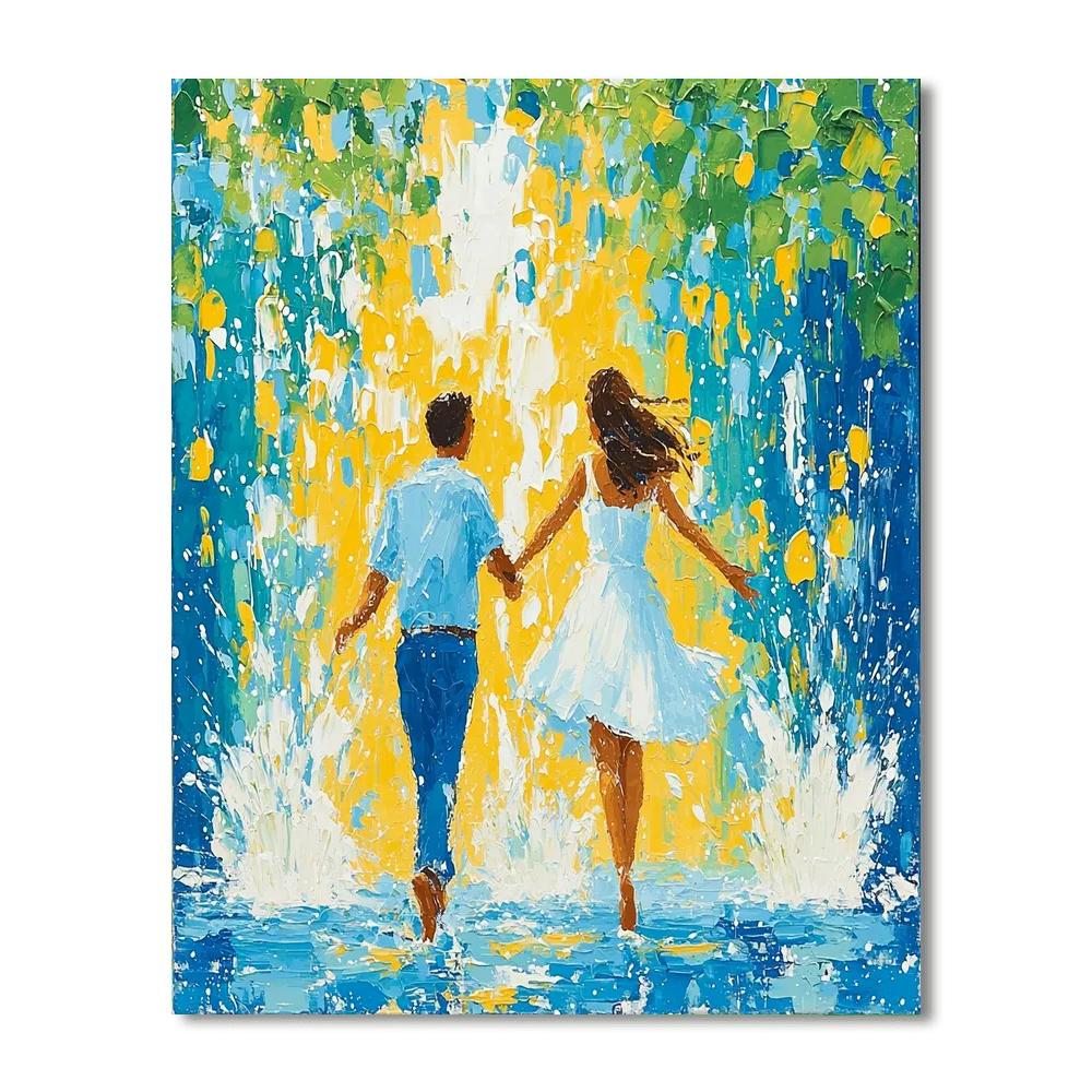 Playful Splash Number Painting