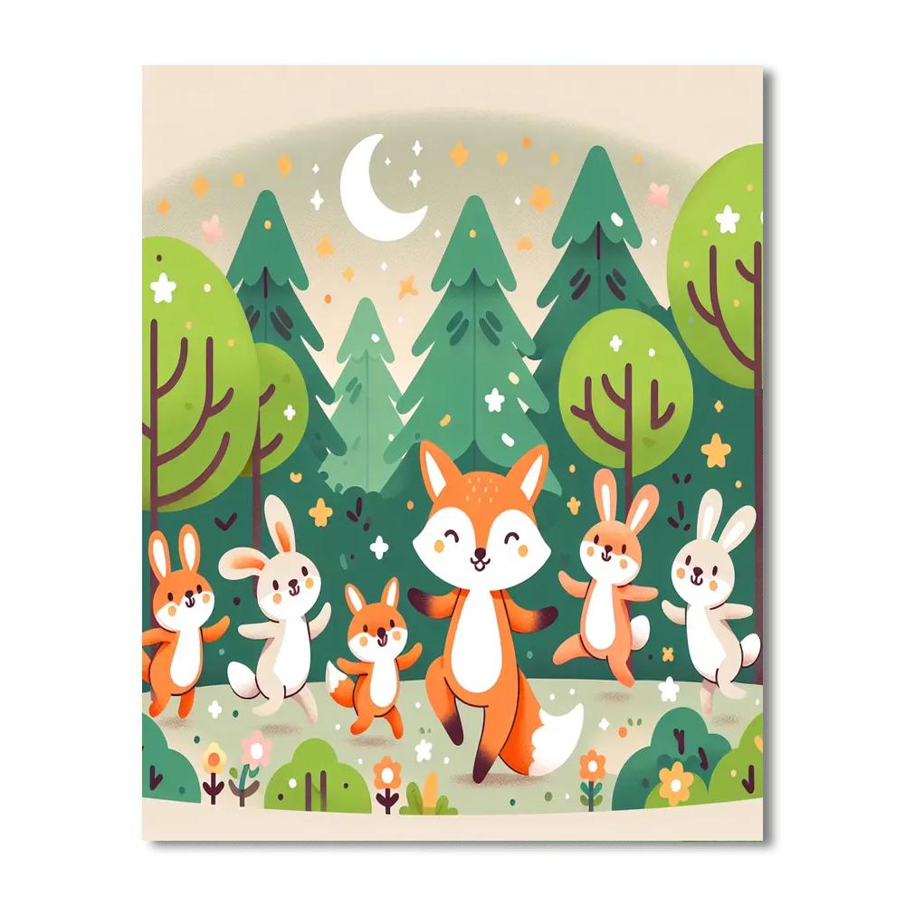 Woodland Creatures Celebration Paint By Numbers Kits