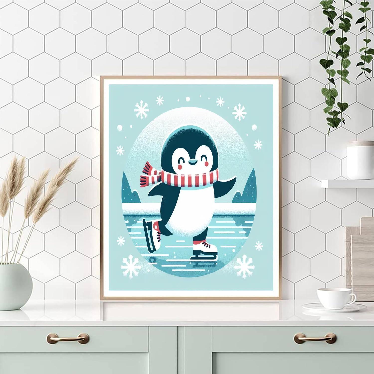 Winter Wonderland Penguin Numbered Painting Kits