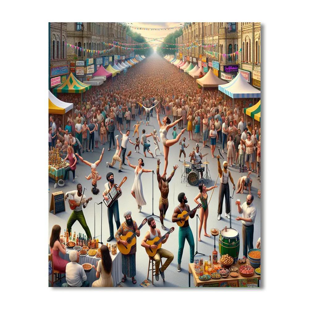 International Festival Of Street Performers - Canada Paint By Numbers