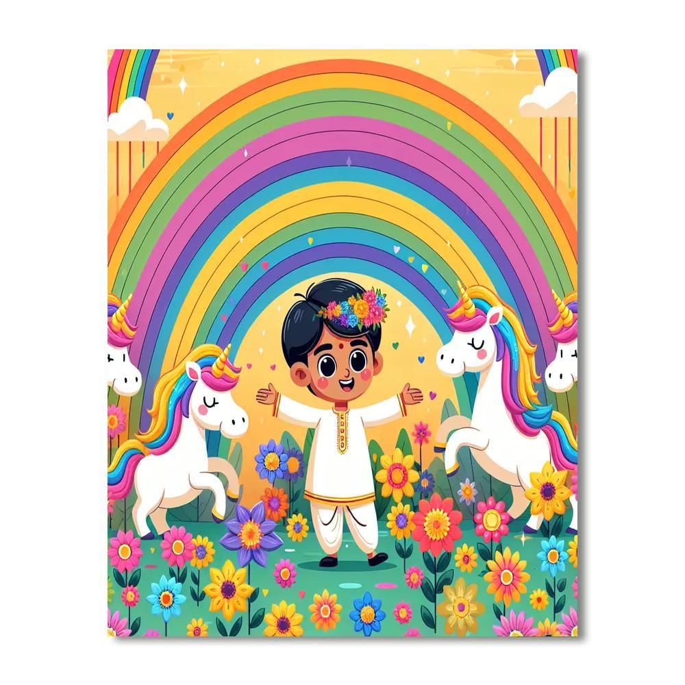 Unicorn Magic Land Paint By Number