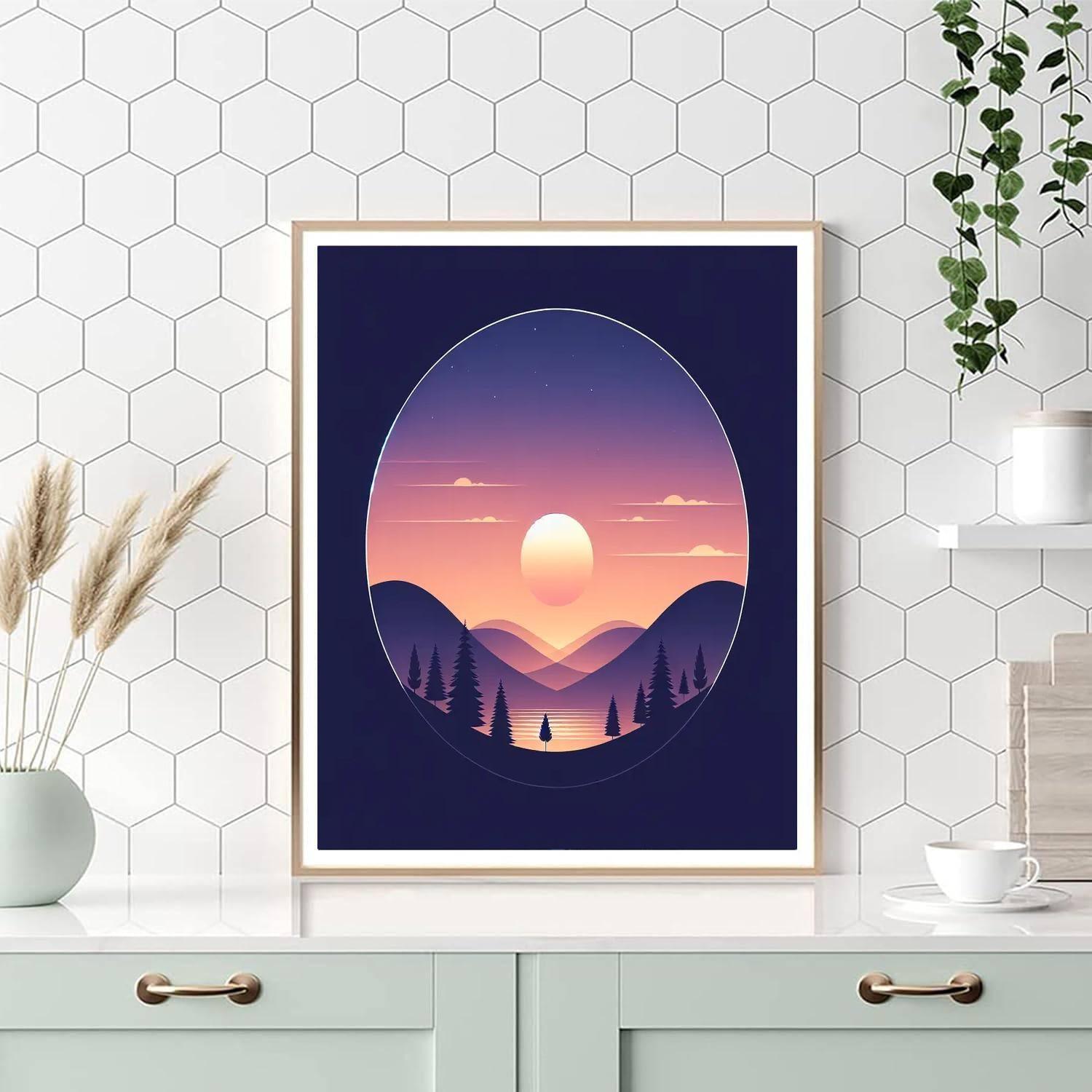 Sunset Silhouette Adventure Paint By Numbers