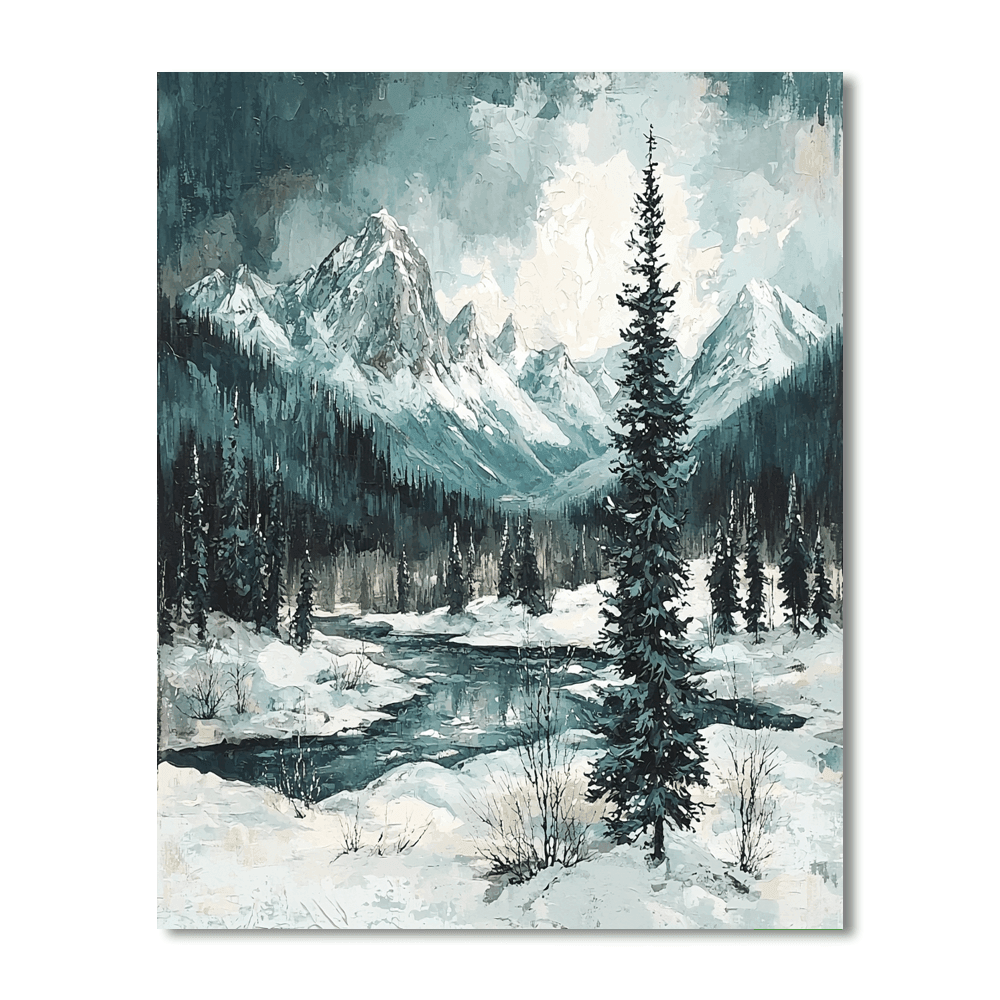 Ansel Adams Inspired Wilderness Majesty  Paint By Color