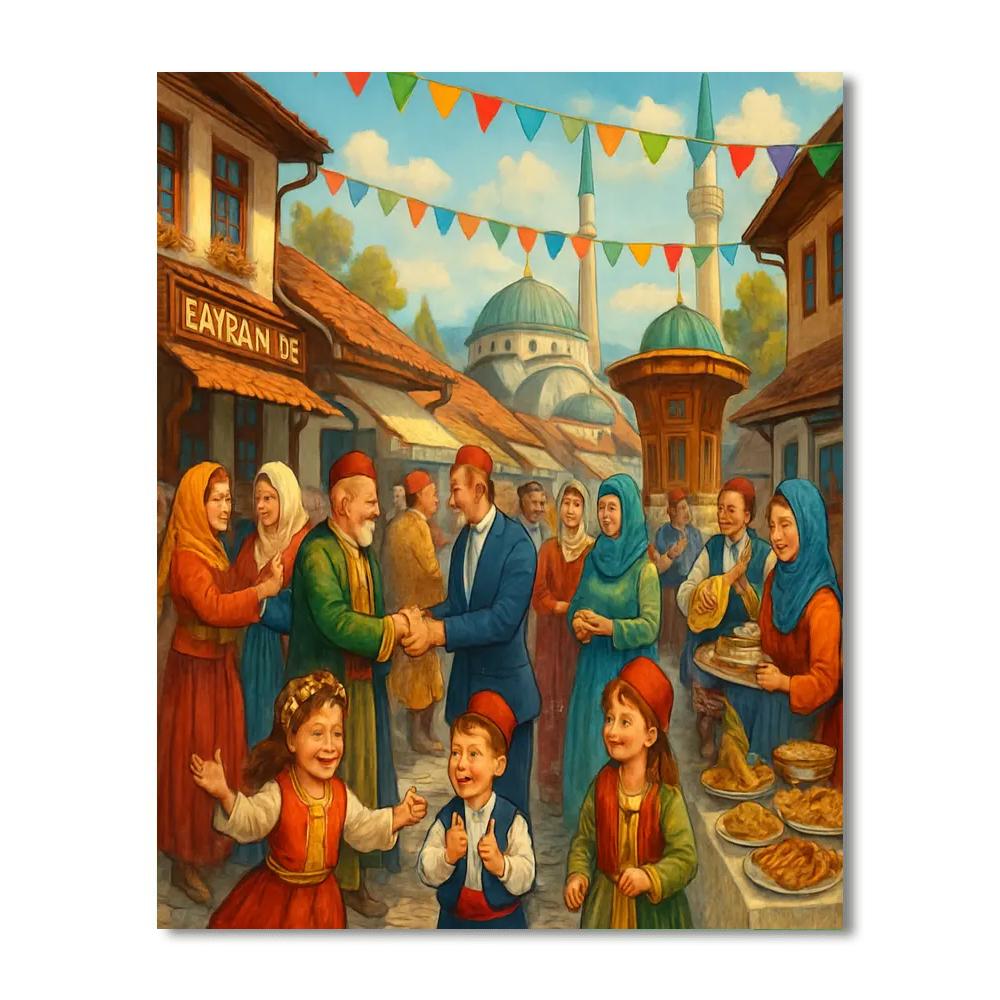 Bayram Celebration - Sarajevo, Bosnia And Herzegovina Paint By Numbers Art