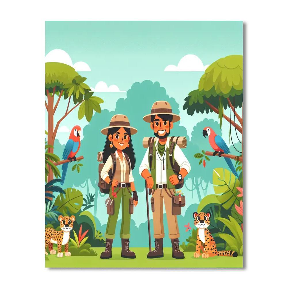 Tropical Rainforest Quest Paint By Numbers Kits