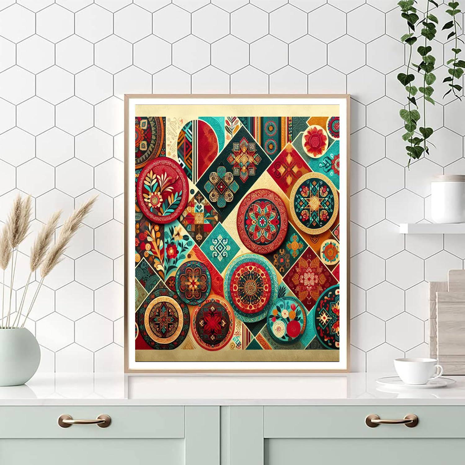 Cultural Journey Through Colors Numbered Painting Kits