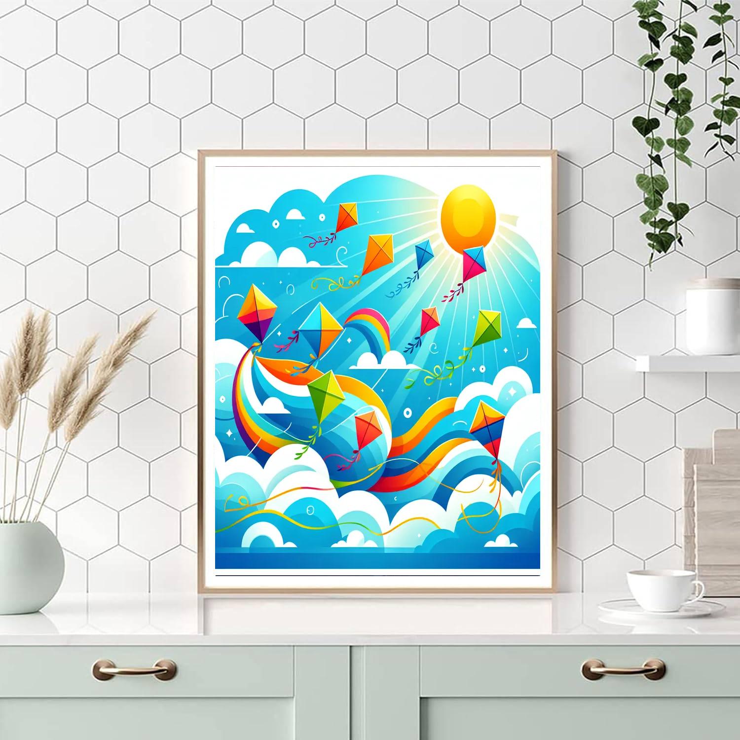 Kite Adventure Numbered Painting Kits