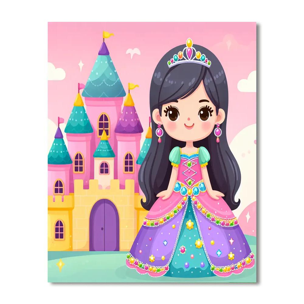 Charming Princess Numbered Painting Kits