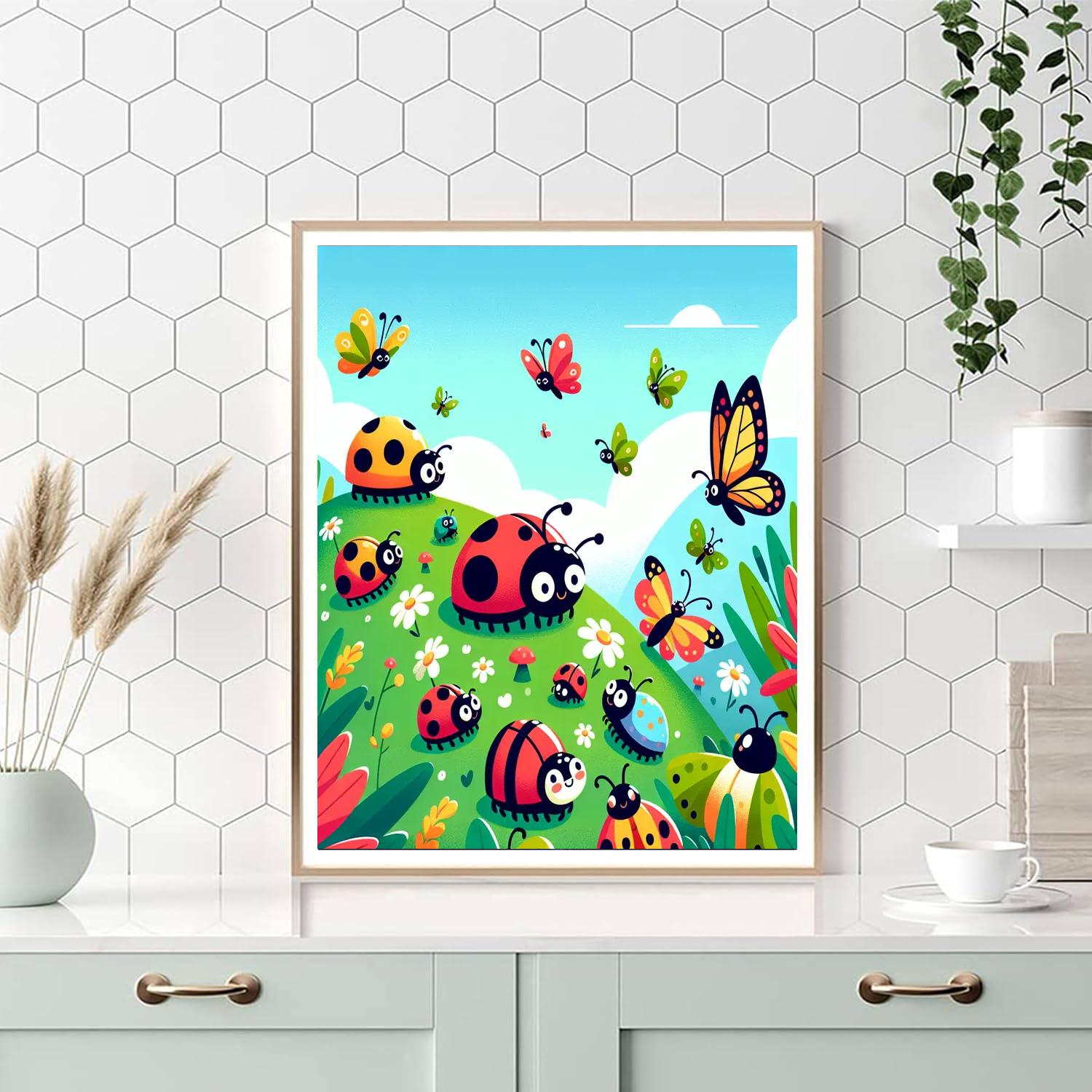 Incredible Insect Expedition Number Painting