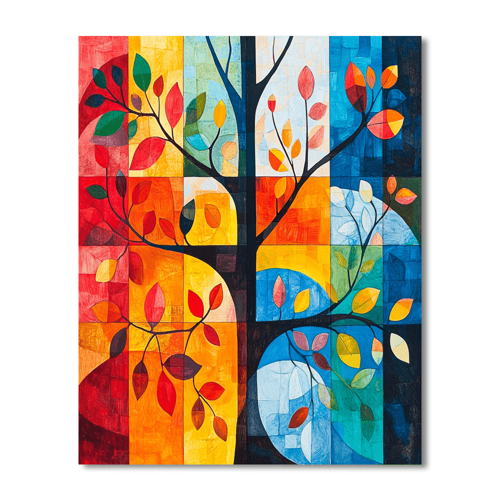 Paul Klee Inspired Dance Of The Seasons  Paint By Numbers Kits