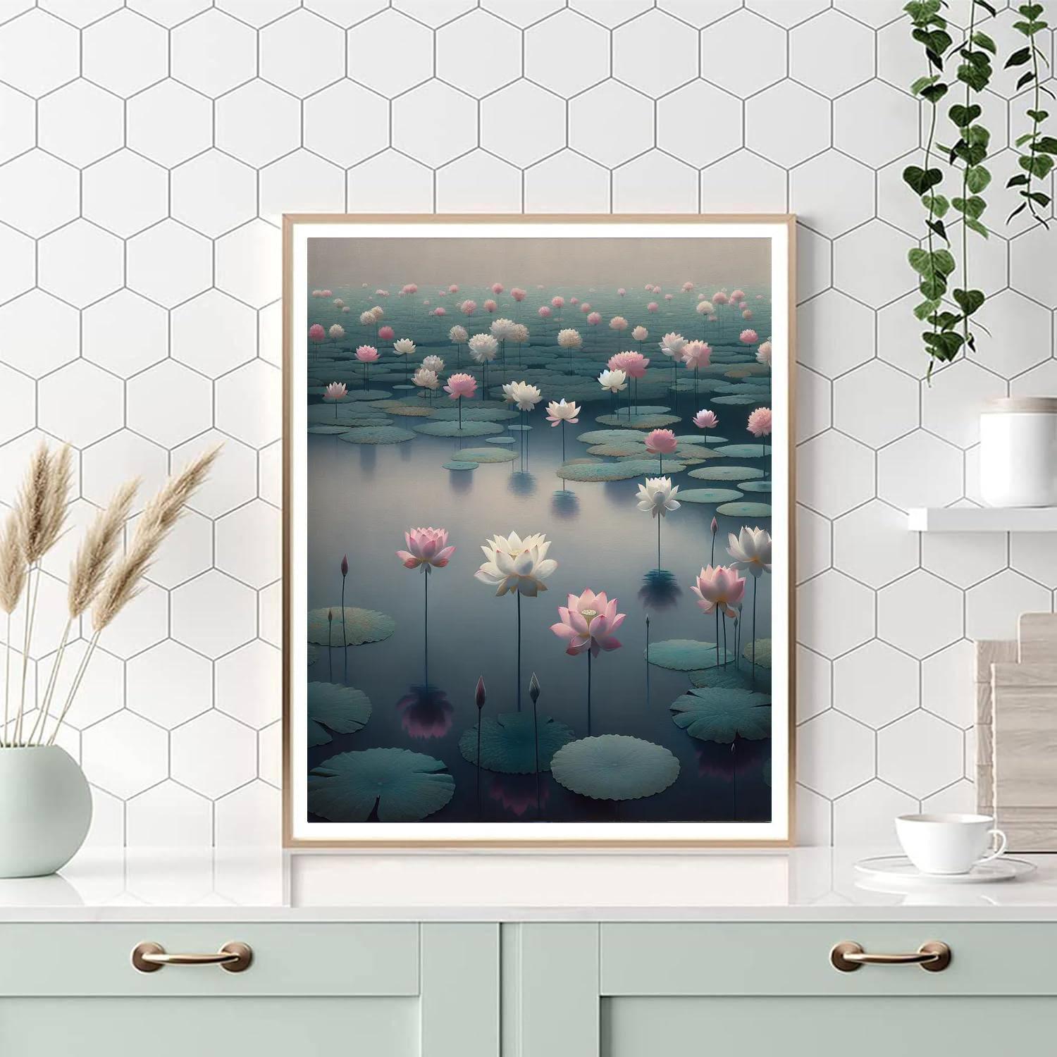 Serene Lotus Blossom Paint By Number
