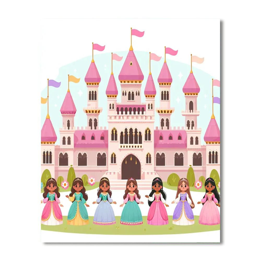 Dreamy Princess Palace Paint By Numbers Kits