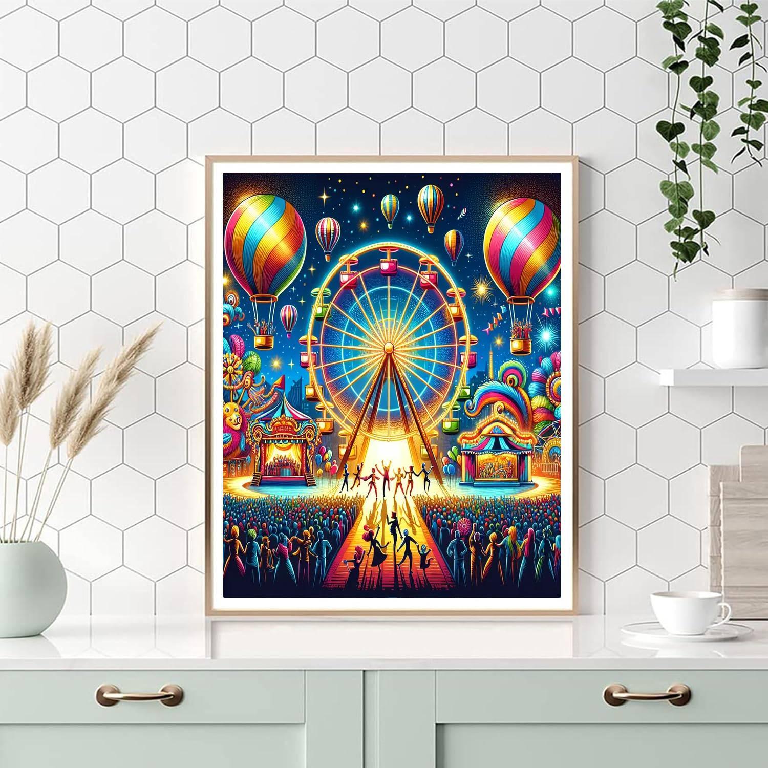Magical Night Carnival Paint By Number