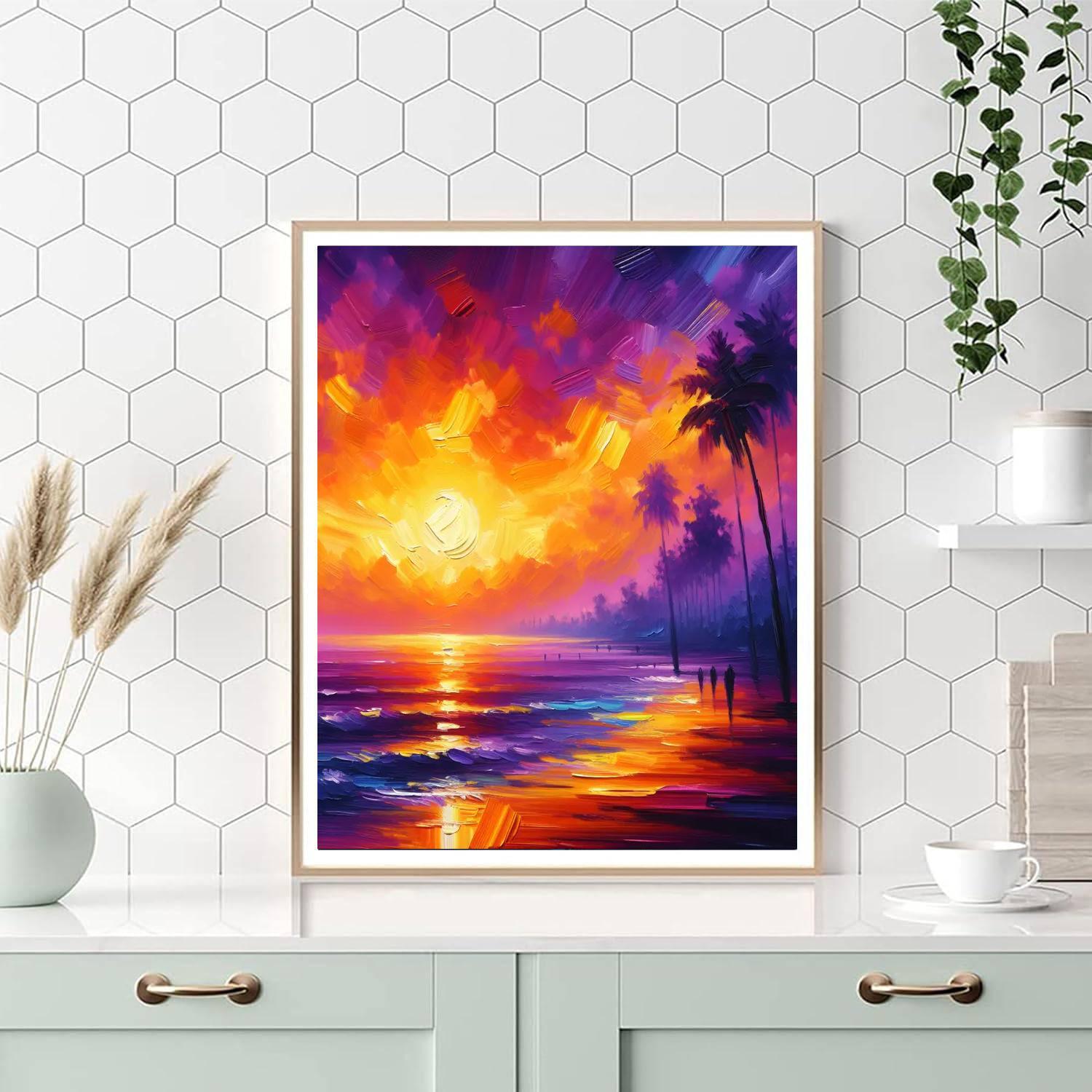 Sunset Serenade Wall Display Paint By Color