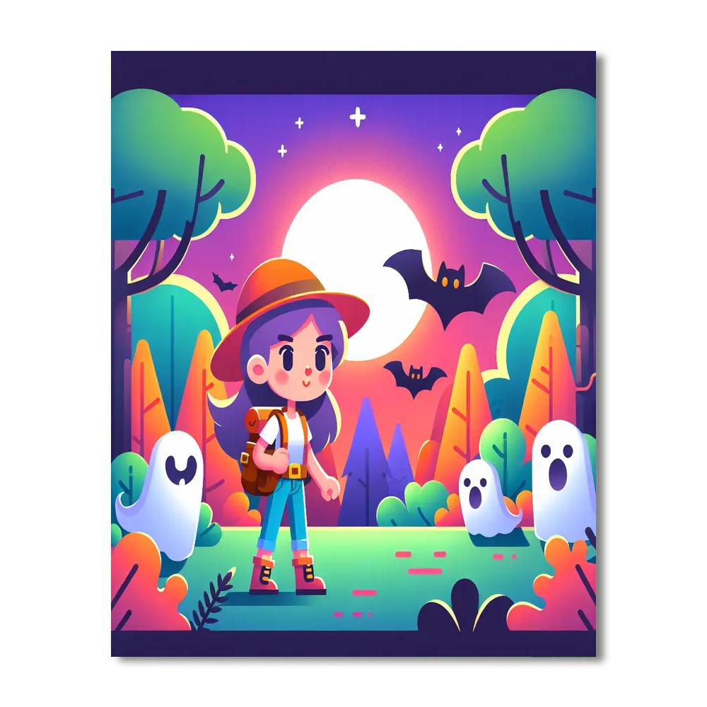 Haunted Forest Expedition Painting Number Kit