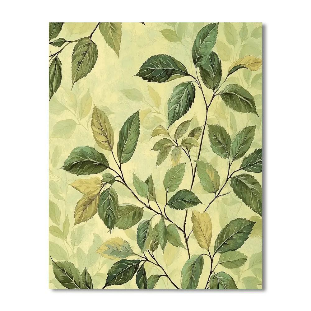 Leonardo Da Vinci Inspired Botanical Essence  Paint By Numbers