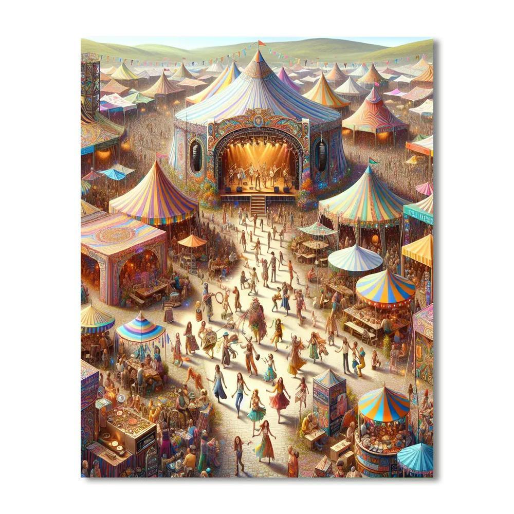 The Sziget Festival Paint By Color