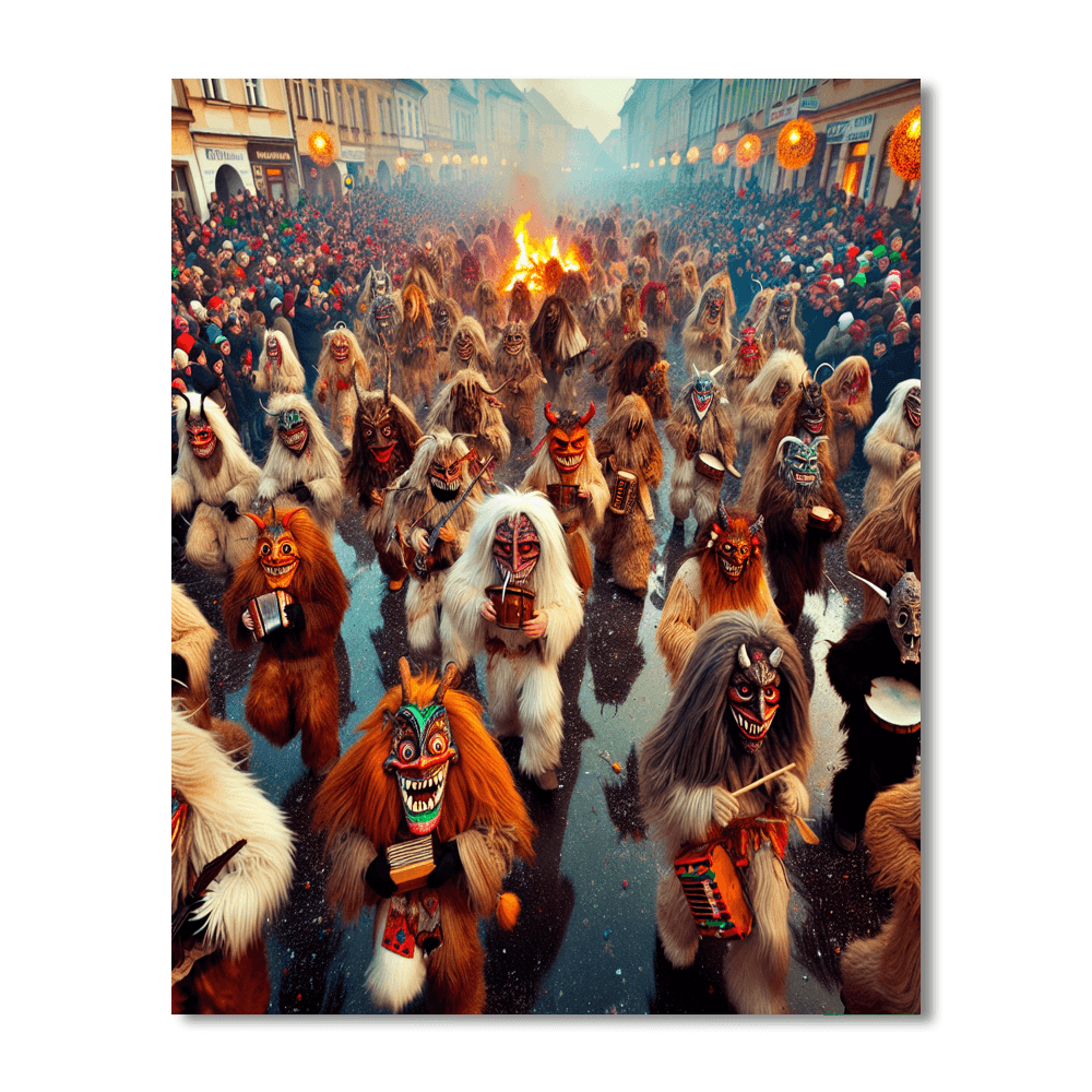 Busójárás - Mohács Paint By Numbers Art