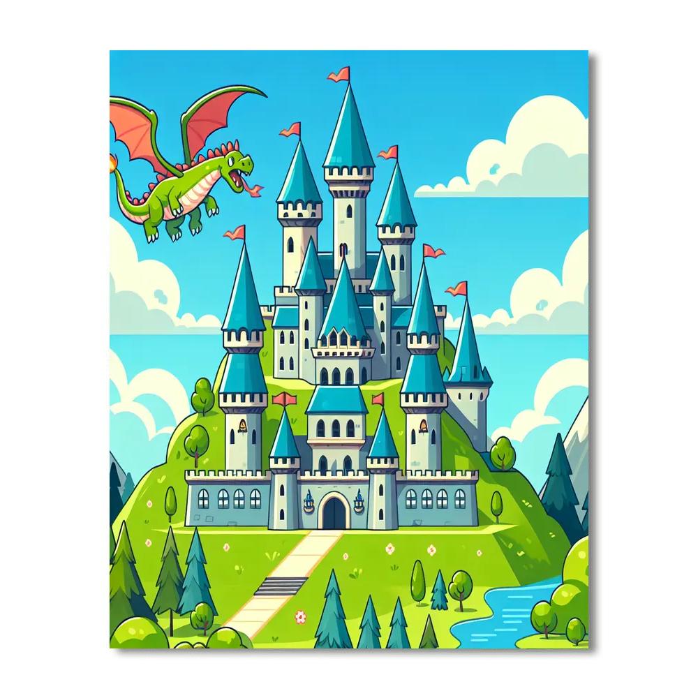 Kingdom Of Fantasy Adventures Paint By Number