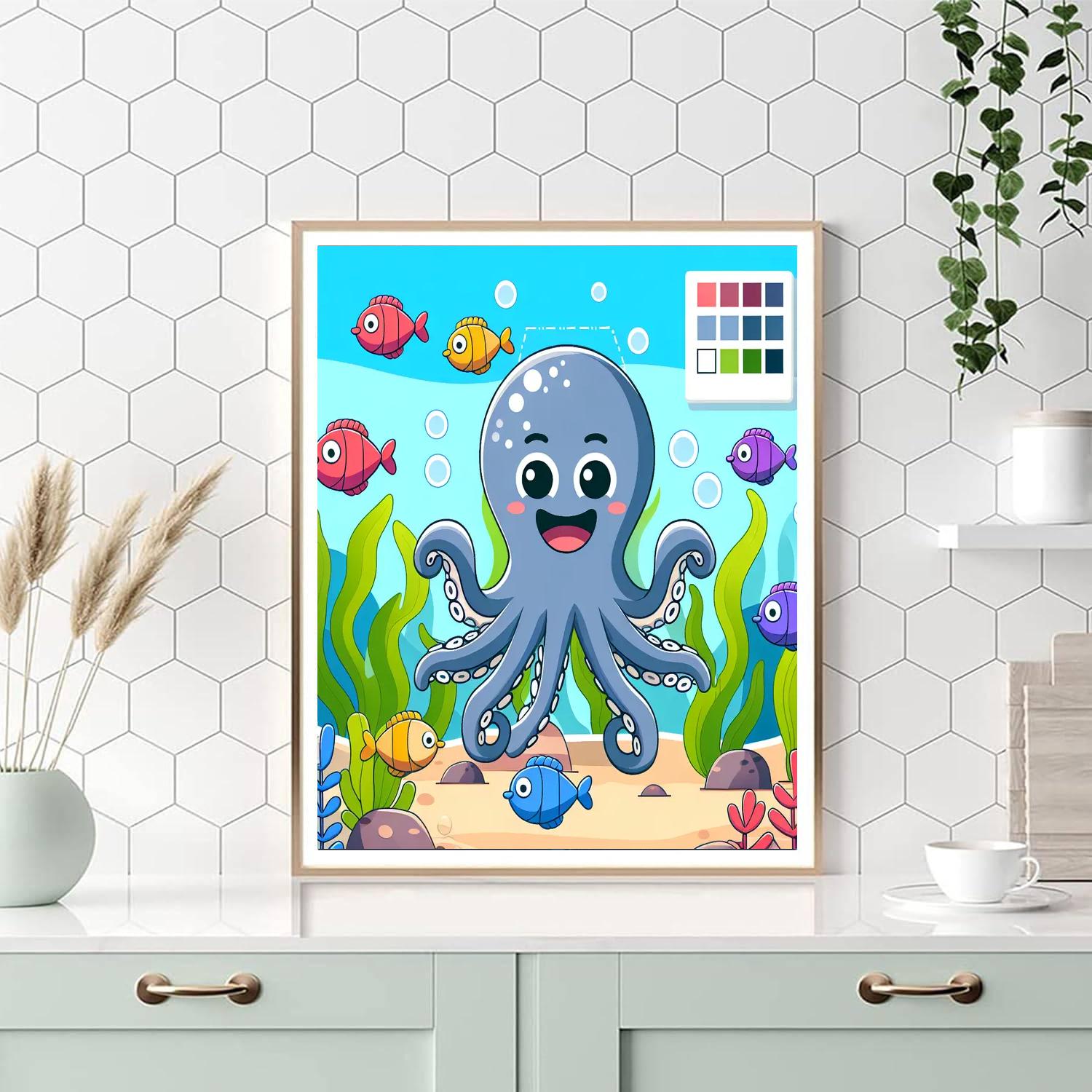 Giggly Octopus Paint By Numbers Kits