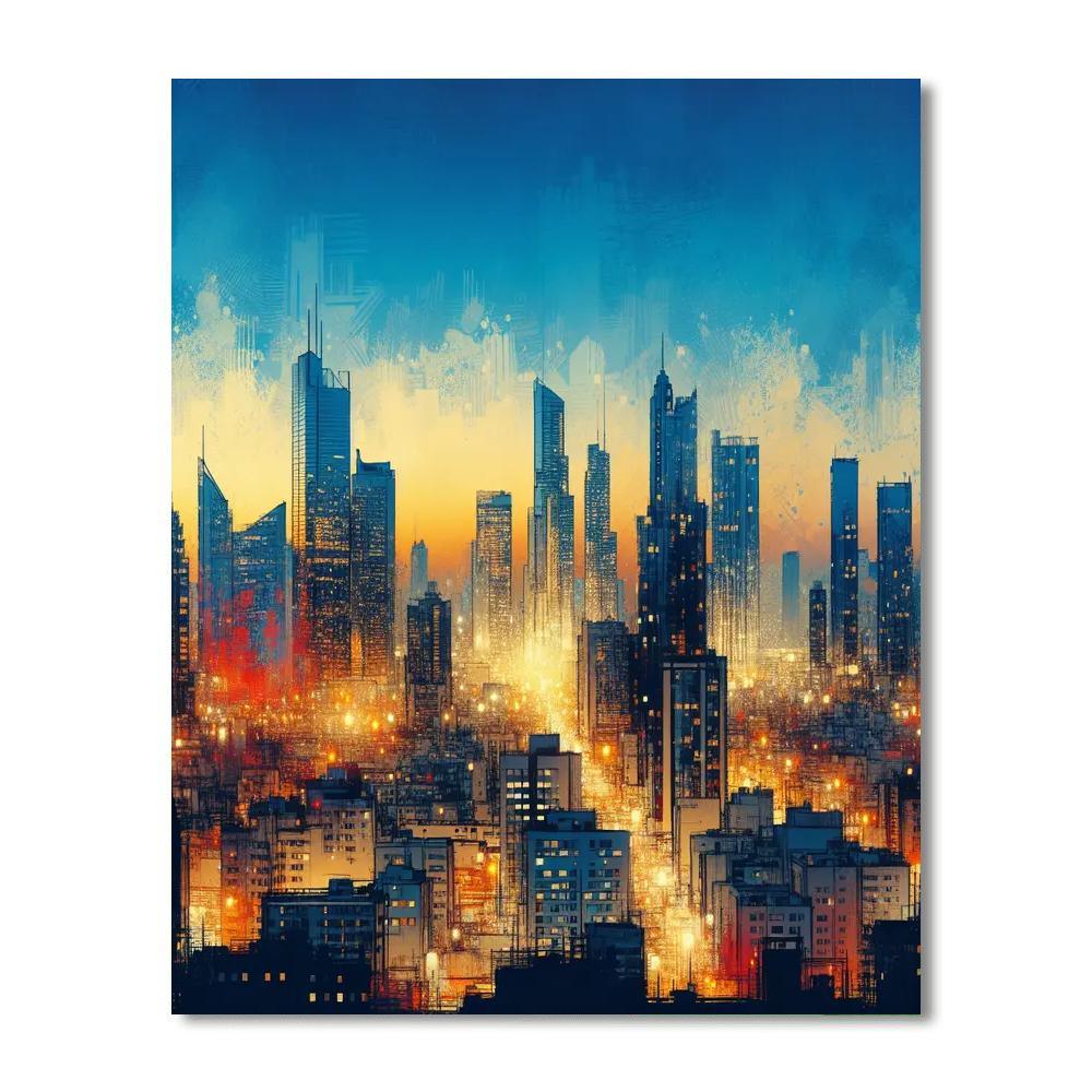 Radiant City Life Paint By Number