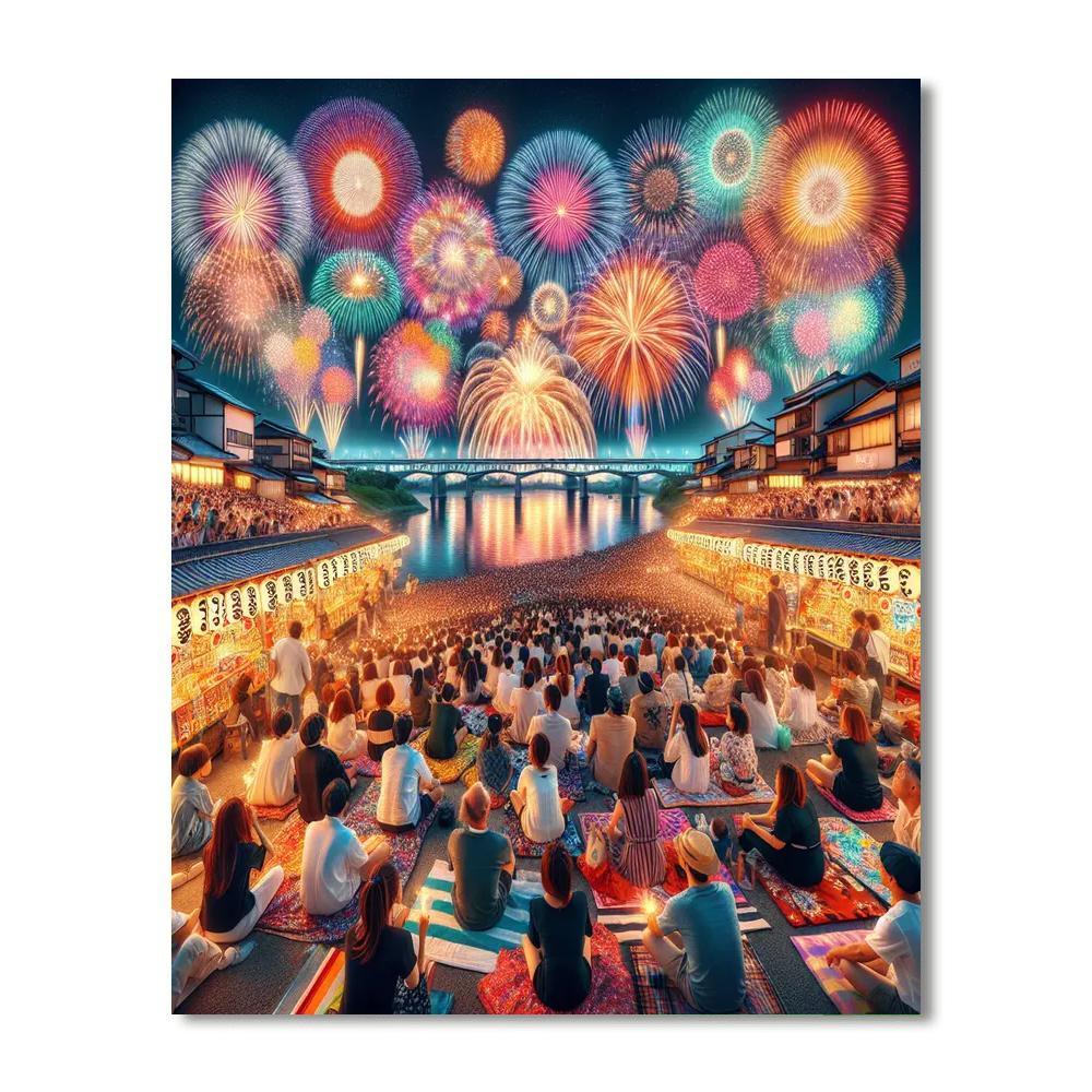 Nagaoka Fireworks Festival - Japan Paint By Numbers