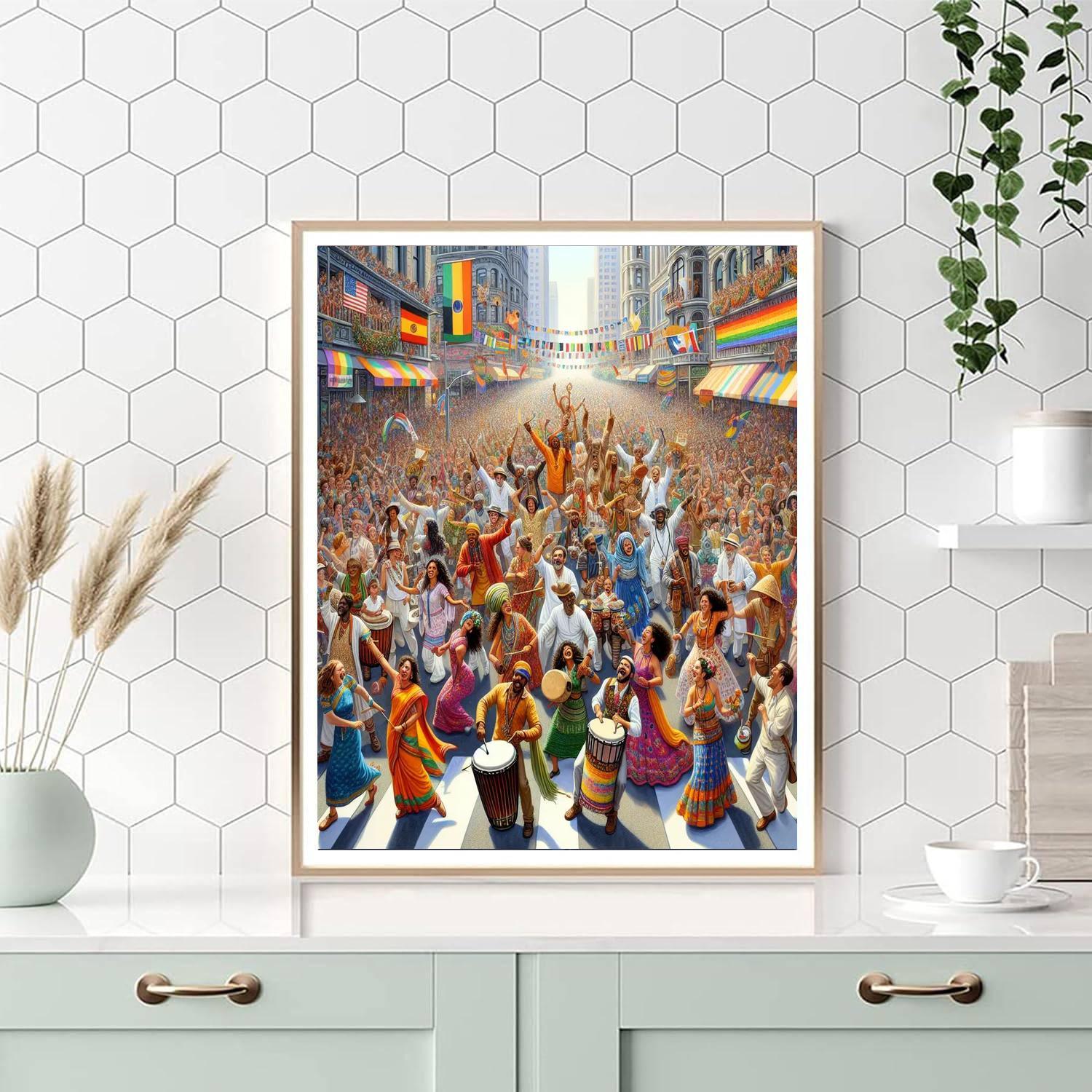 Carnival Of Cultures - Berlin, Germany Painting By Numbers Kit