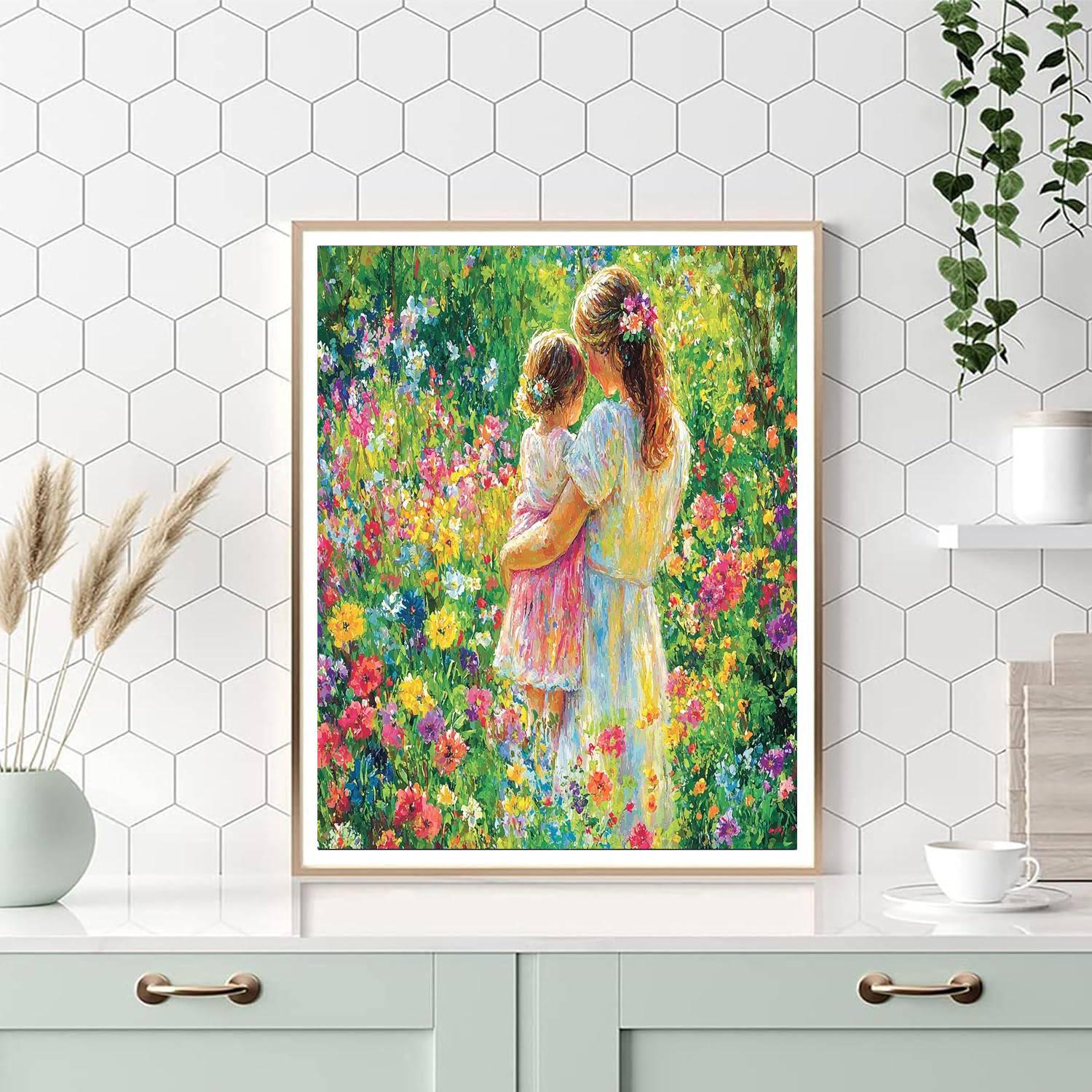 Hugs In The Garden DIY Paint By Numbers