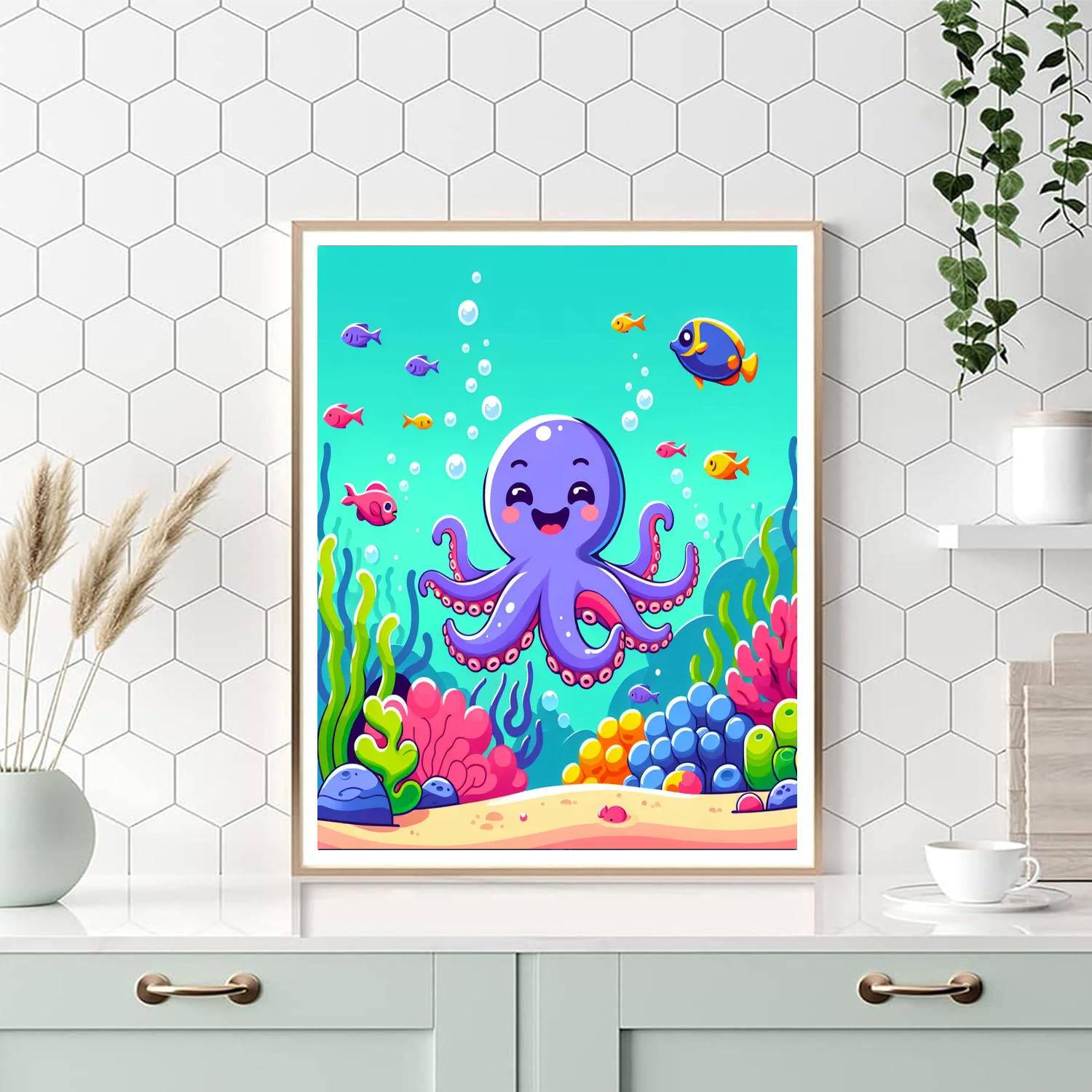 Undersea Adventure Odyssey Paint By Numbers Art